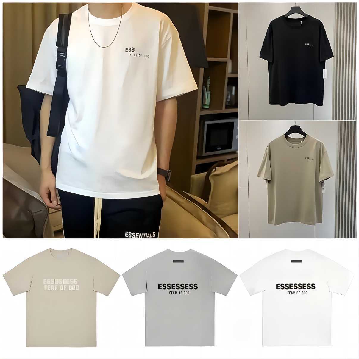 

designer shirts essent t shirt Street Casual essentail tshirt Loose Men Women Summer Luxury Shorts essen Tshirts Chest Print Fashion Tops Tees essentiel T-shirt mr, 19