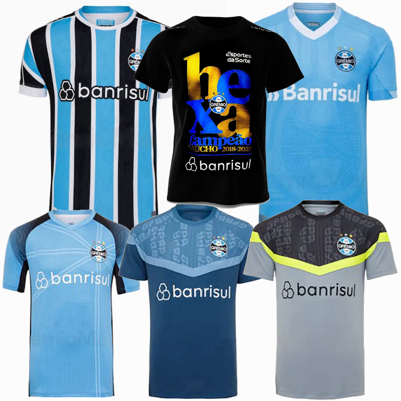 

2022 2023 2024 Gremio Soccer Jerseys Player Fans Version SUAREZ FERREIRA REINALDO VILLASANTI DIEGO SOUZA KANNEMANN F.CRISTALDO 22 23 24 football men women shirt, Home+patch+3