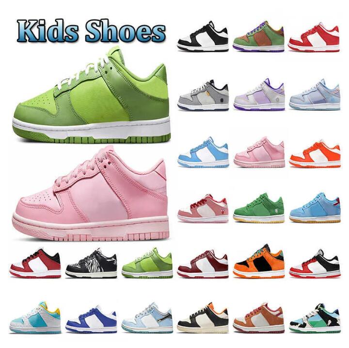 

2023 NEW Kids Dunks SB Low Kids Shoes Designer Panda Black Children Baby Chunky Casual Walking dunks Youth Toddler Sports Size 24-35, 27