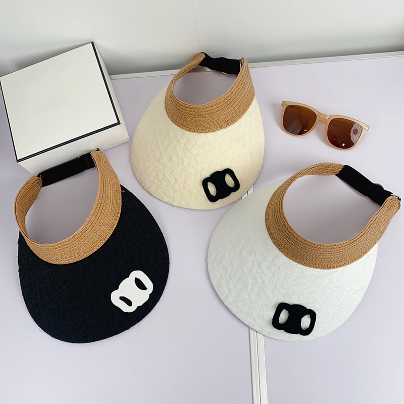 

Summer Sun Hat Women Fashion Visor Designer Top Empty Hats Caps Mens Street Casquette Letters Womens Plegable Cap 2303202PE, Khaki