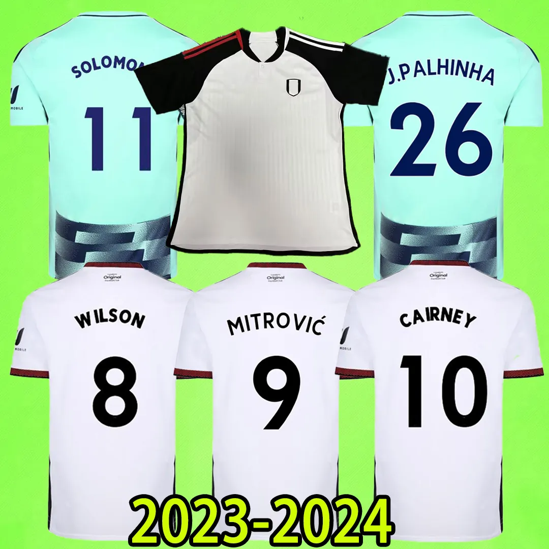 

23 24 CAIRNEY Mitrovic SOCCER JERSEYS Home away 2022 2023 camiseta de futbol KEBANO WILSON MUNIZ J. Palhinha ROBINSON men kids kit FOOTBALL shirts Uniform tops, Image
