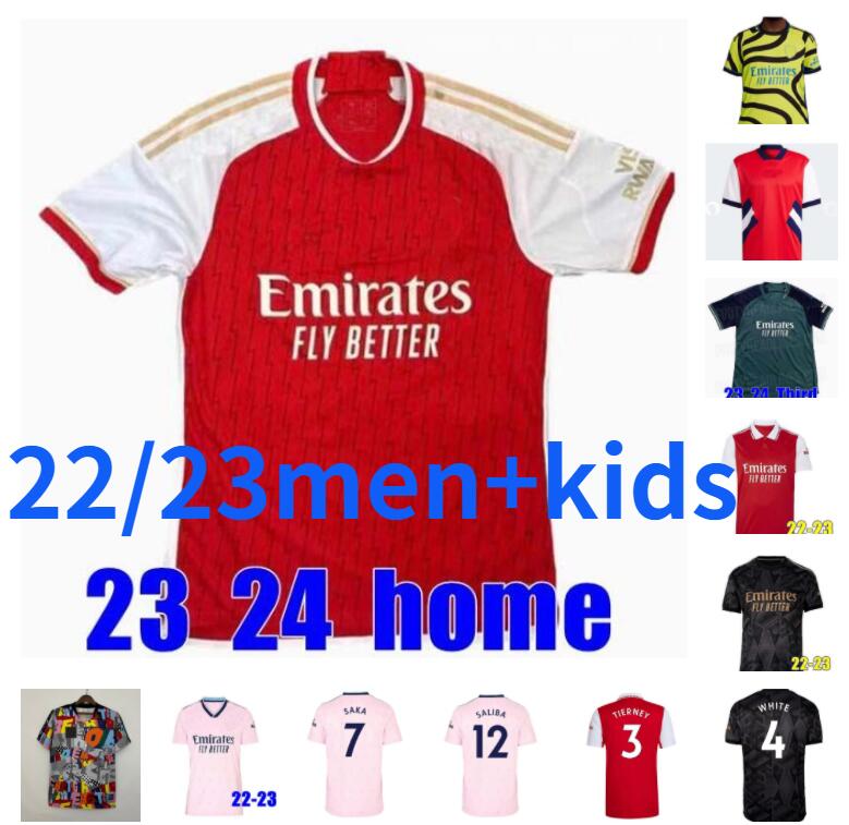 

22 23 24 SMITH ROWE SAKA soccer jerseys Fans Player MARTINELLI 2022 2023 football shirt Men Kids kit ODEGAARD Nketiah G.JESUS FABIO VIEIRA ZINCHENKO SALIBA TIERNEY