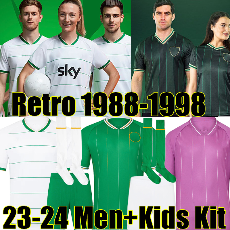 

2023 Ireland home away Soccer Jerseys DOHERTY DUFFY 23/24 National Team Egan BRADY KEANE Hendrick McClean men kids kit 1988 90 92 93 94 95 96 97 1998 retro football shirt, Aierlan 23-24 home