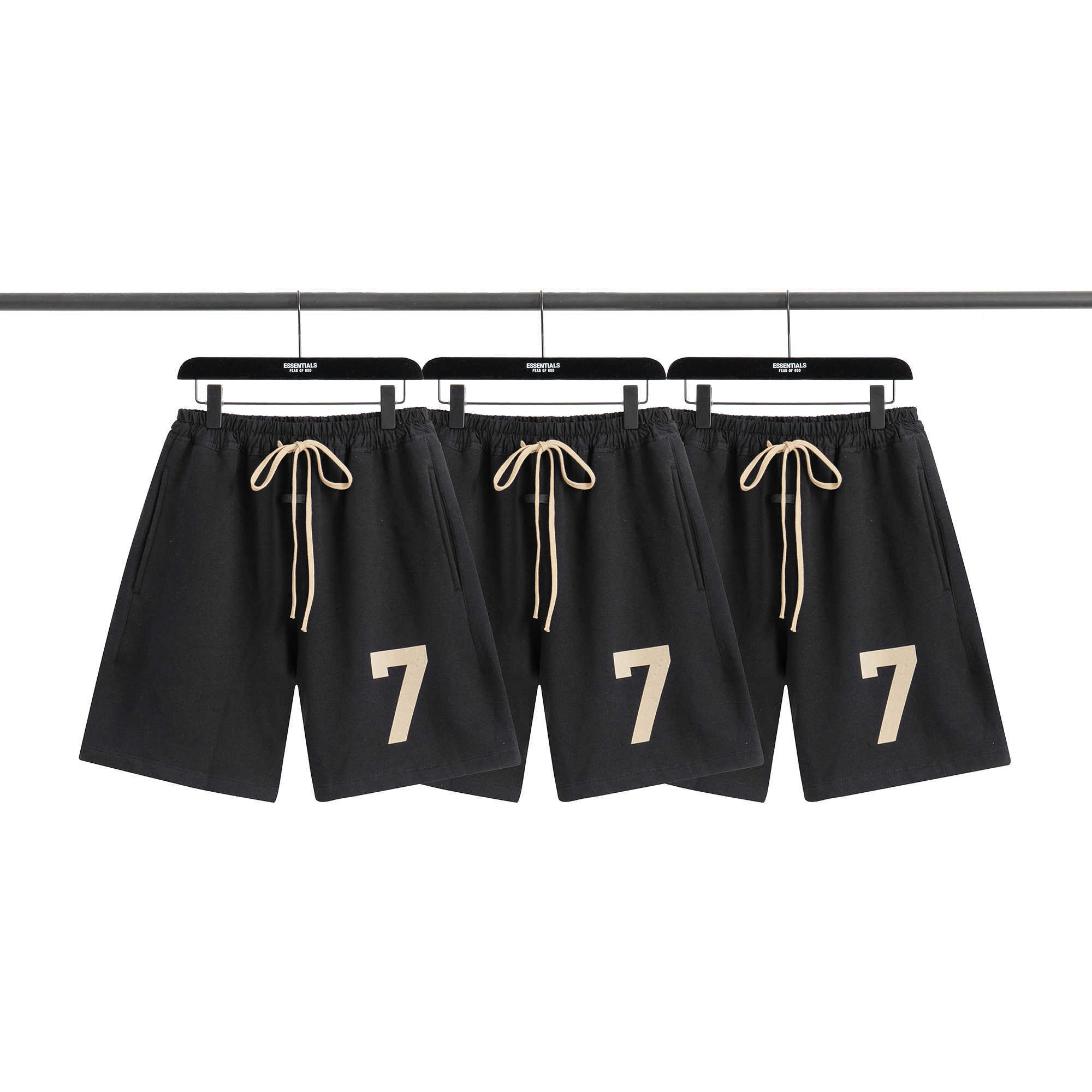 

ESS shorts Luxury Mens Designer Fog FEARs OF GOD 7 Season 7 xiaozhongchao Brand American high street summer casual loose men's shorts casual short, Fog season 7 7 shorts