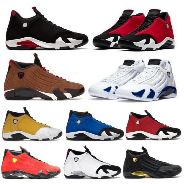 

Jumpman Retro Basketball Shoes 14 Sneakers Black Toe Hyper Royal Laney Gym Red Light Ginger14s 2023 Men Women Trainers Size us 5.5-13, Yellow