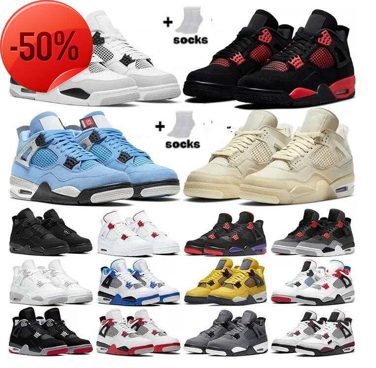 

Bred 4 4s Big kids shoes Jumpman Ma Maniere Photon Dust Red Cement Sail White Oreo Black Cat University Blue Midnight Navy Military young boys Sneakers Sports 4Y 4.5Y 5.5Y