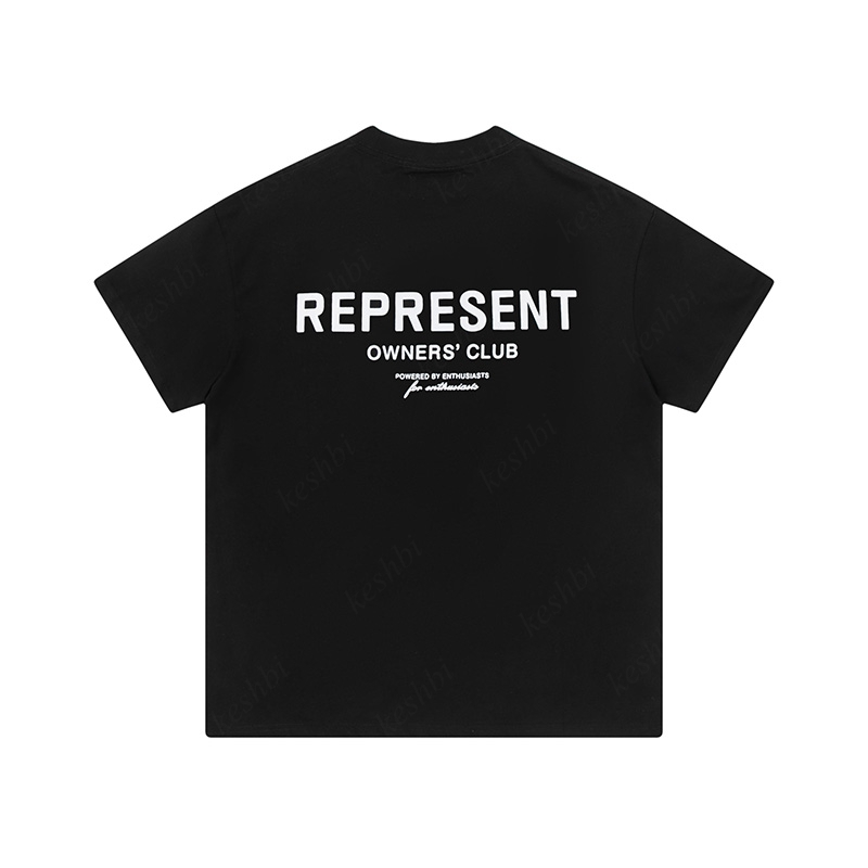 

T Mens Represent T-shirts Black White shirt for Men Women Designers T-shirt Fashion Casual Short Sleeve 6XJ0, Klein blue