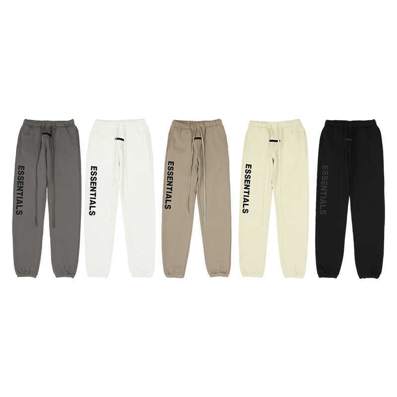 

Ess Designers Casual Pant Fears of God Essen Stereo Letters Drawn Cord Legging Plush Waitier Fog Casual Pants Streetwear Jogger Trousers Sweatpants, Apricot