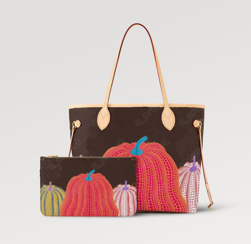 

2pcs set PUMPKINS x Totes YK Women handbags luxurys designers Shoulder Bags handbag lady clutch purse, White
