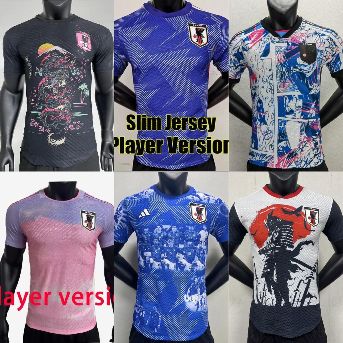 

Player version Japan Soccer Jerseys Japan Special Edition MINAMINO NAGATOMO DOAN YOSHIDA ASANO 2023 match day details special-edition 22 23 Football Shirt, Blue
