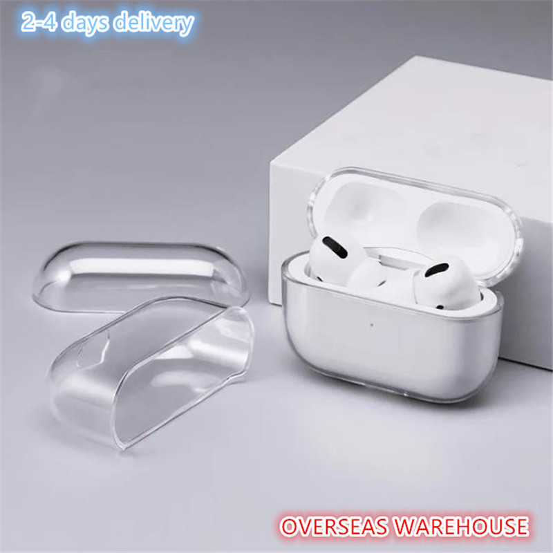 

US Stock For Bluetooth Earbuds New Apple Airpods 3 airPods Pro Air Pod gen 2 3 4 Silicone Cute cover Wirless Earphones ANC GPS Wireless Charging Case