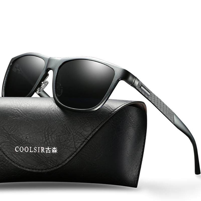 

Sunglasses Women Retro Polarized Square Ladies Stylish Al-mg Black Frame Driving UV400 Proof Fashion Classic For MenSunglasses