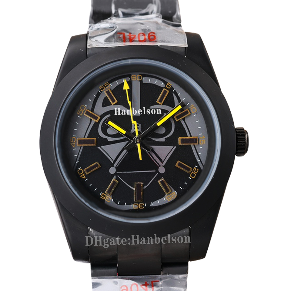 

MAD Mens Watch Lightning Graffiti Ghost Dial Automatic Movement Sapphire glass All Black frosted Strap 40MM Folding buckle Wristwatch, Bfd has a date window