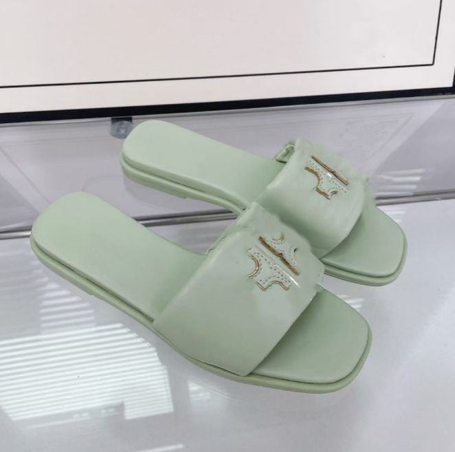 

New 2023 Woman Summer Sandals Rivets big bowknot Flip Flops Beach Sandalias Femininas Flat Jelly Designer Sandals, Khaki