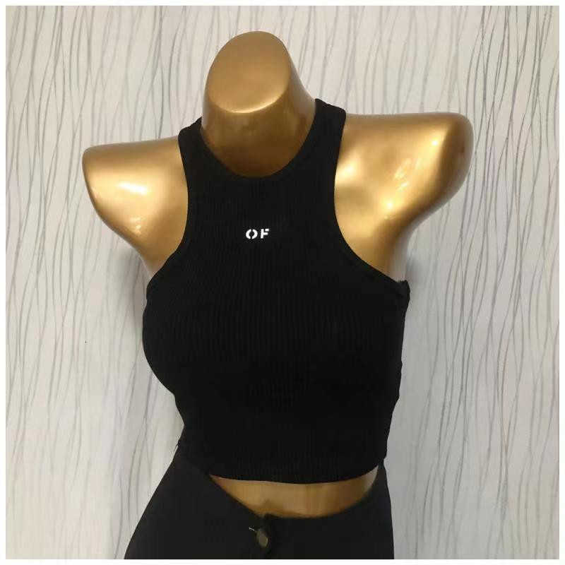 

2023 New White Women Crop Top Embroidery Sexy Shoulder Black Tank Top Casual Sleeveless Backless Top Shirtq41n