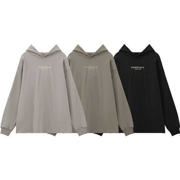 

Ess Hoodie Sweatshirts Designer Clothing Fears of God Fog Essen Flocked Small Letter Printed Minimalist Men' Hooded Pullover Thin Sweatshirt Fashion Streetwear, Shipping fee