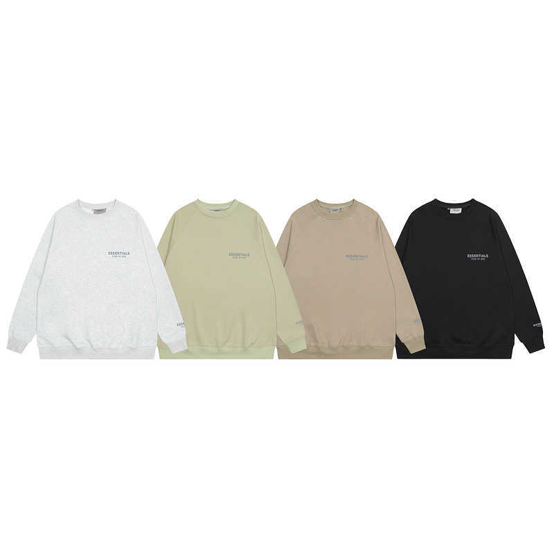 

Ess Hoodie Sweatshirts Designer Clothing Fears of God Essen New Chest Letter Fog Loose Loop Round Neck Sweater Fashion Streetwear Pullover Jacket Jumpers Tops, Shipping fee