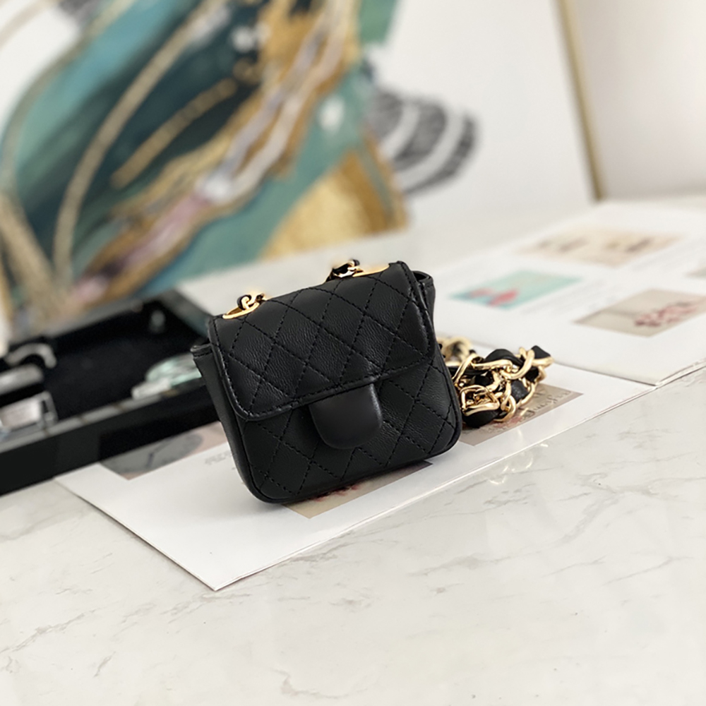 

Designer Fanny Pack Luxury Crossbody Bag 9CM Genuine Leather Shoulder Bag High Imitation Flap Bag With Box ZC163