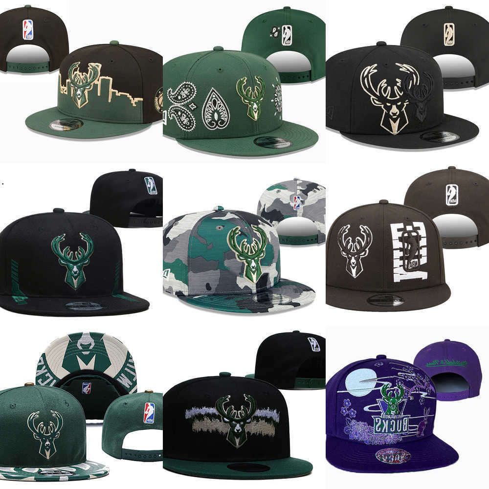 

Snapbacks Milwaukee''Bucks''Basketball hats Sports Caps Adjustable Fit Hat, Color