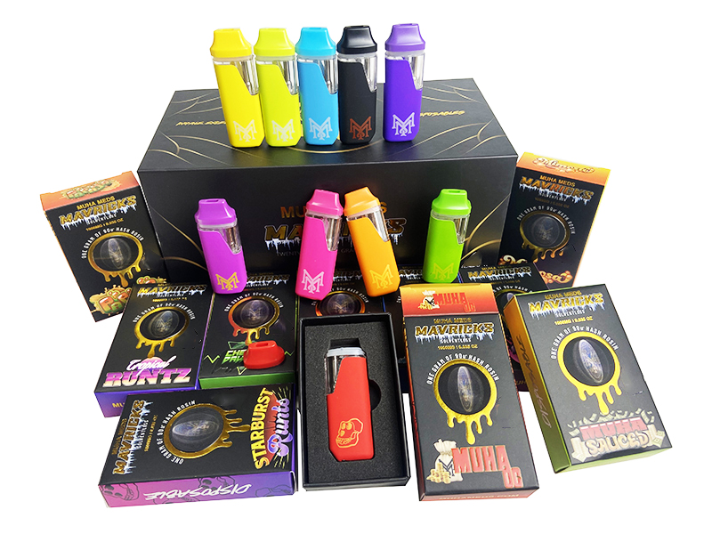 

New Arrive Disposable E-cigarettes Muha Disposable Vape Pen Rechargeable Battery 1ml Kit Vapes Cartridges Empty Oil Carts
