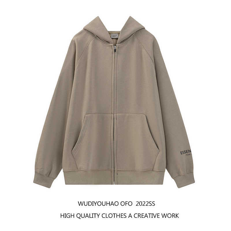 

Ess Hoodie Sweatshirts Designer Clothing Fears of God Essen Fog Loose Hooded Sweater Zipper Coat for Mens Womens Fashion Streetwear Pullover Jacket Jumpers Tops, Shipping fee