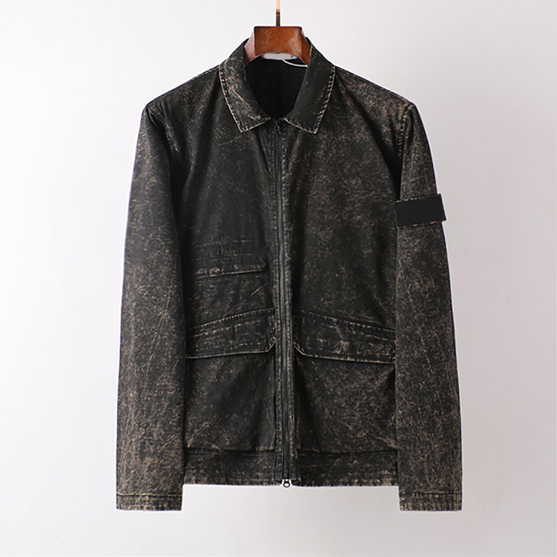 

Men's Stone jacket high quality brand men's jackets 22fw fashion jacket, Black
