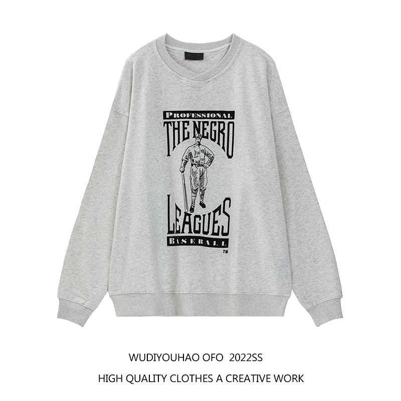 

Ess Hoodie Sweatshirts Designer Clothing Fears of God Fog Season 7 Main Line Flocking Casual Loose Men' Women' Round Neck Baseball Sweater Fashion Streetwear, Shipping fee