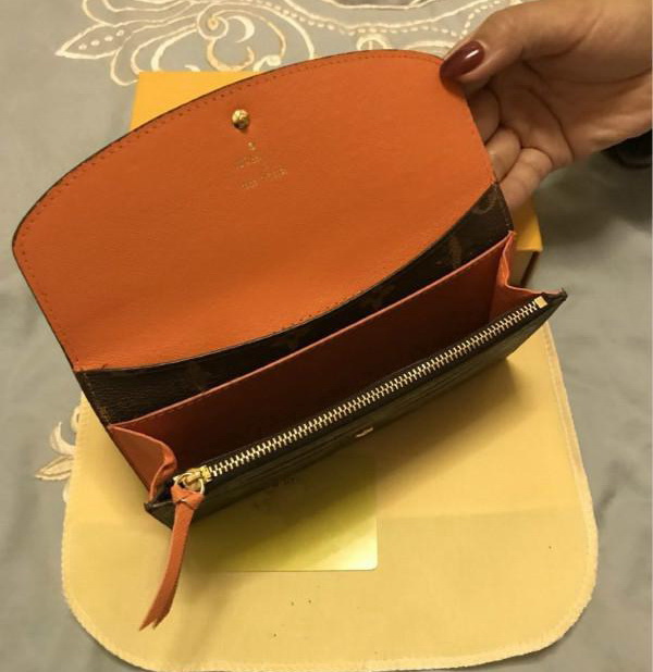 Top de haute qualité portefeuille portefeuille titulaire de cartes Paris Brown Flowers Style Luxury Medies Long Portefeuille Femme Portefeuille L