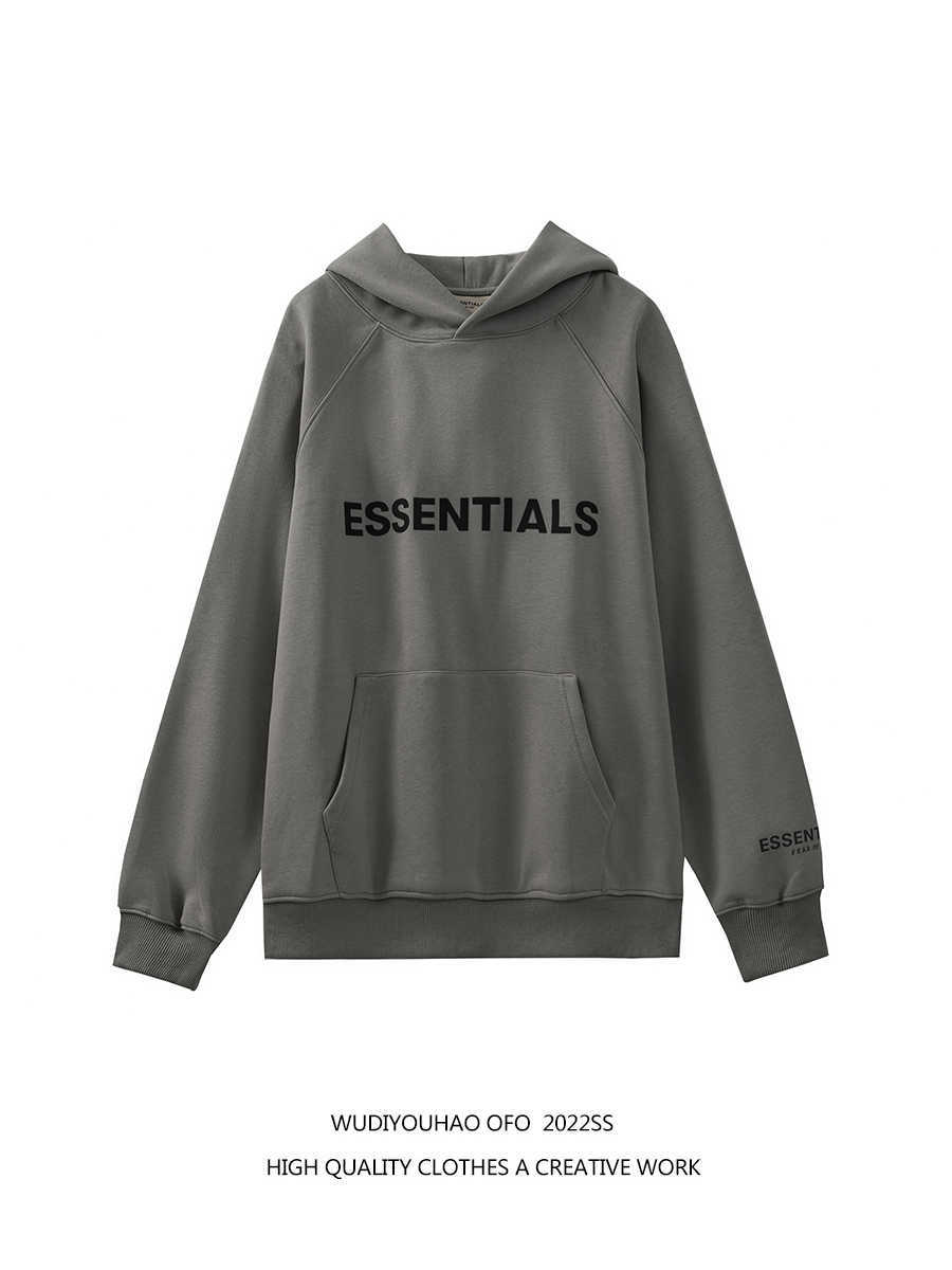 

Ess Hoodie Sweatshirts Designer Clothing Fears of God Essen Letters Loose Hooded Dress for Mens Womens Fog Us High Street Hoodie Fashion Streetwear, Shipping fee