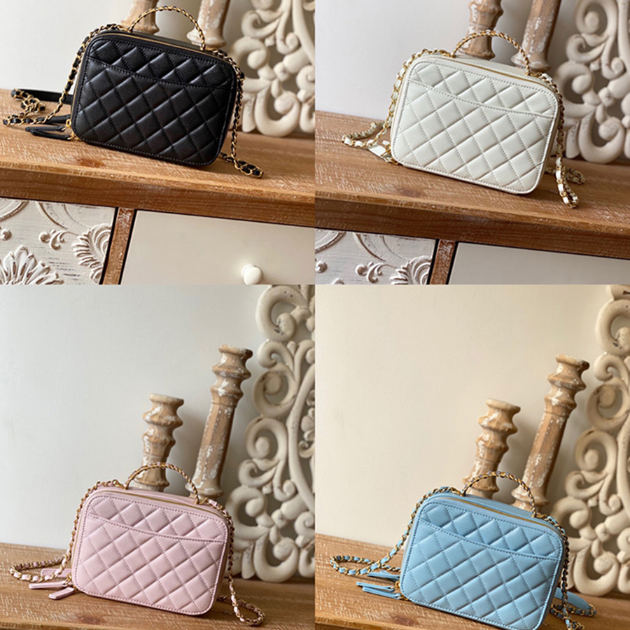 

Luxury Shoulder Bags Designer Cosmetic Bags 1:1 Quality Calfskin Crossbody Bag 19CM With Box MC252