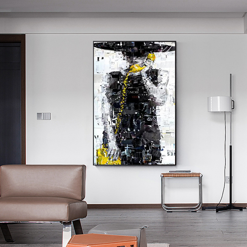 

Abstract Portrait Posters and Prints Wall Art Canvas Painting Fragment of Fashion Girl Pictures for Living Room Decor No Frame