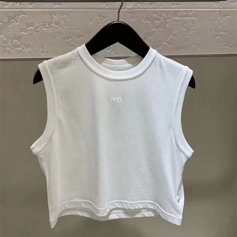 

omen Tops Designer Anagram-embroidered Cotton-blend Shorts Skirts Yoga Suit Two Piece Dress Bra Vest Ladies Solid Vintage T Shirt Femme 7UPW
