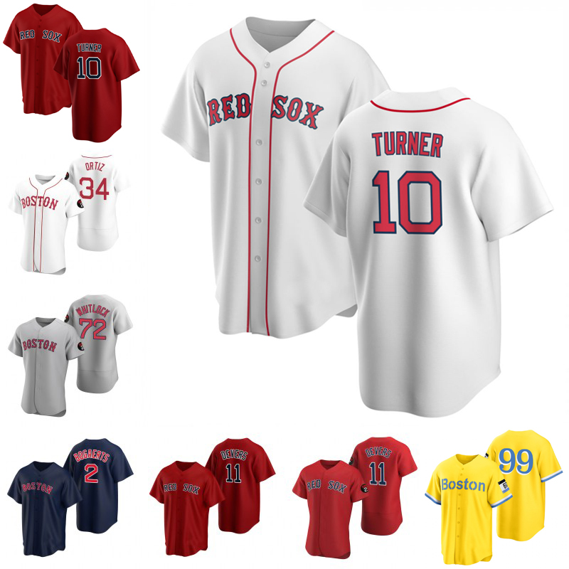 

11 Rafael Devers 2023 Custom Red Sox Jersey Trevor Story 34 David Ortiz Jersey Alex Verdugo Ted Williams Martinez Chris Sale 2 Turner Brayan Bello Baseball Jerseys, Mens flex base yellow