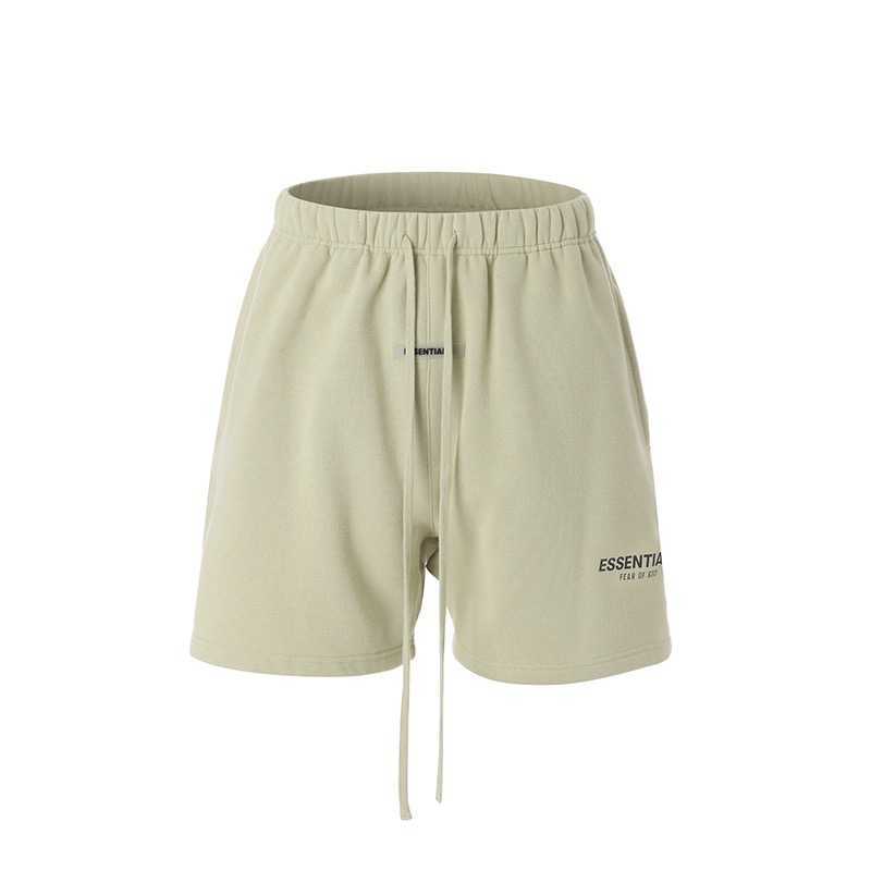 

ESS shorts Luxury Mens Designer 22SS FOG ESSEN FEARs OF GOD American Fashion Brand Loose Men's Half length Short Pants casual short 23SS, 21ss camel shorts with plush design