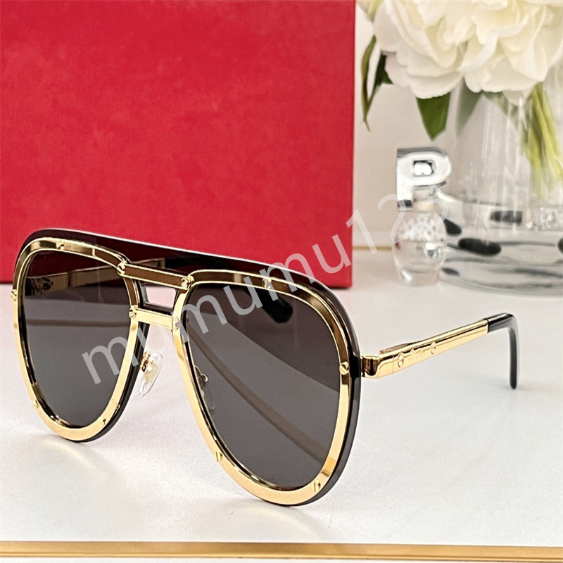 

Funky Sunglasses Designers For Men's Vintage Pilot Sunglasses 8156 Women's Sun glasses Fashion Designer Shades Luxury Golden Frame Sunglasses UV400 With Box