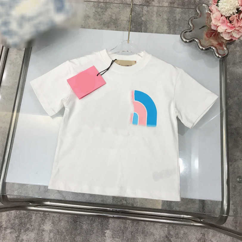 

23ss child tshirt White short sleeve toddler tee kid designer t shirt boys girls Round neck Pure cotton classic color logo printing t-shirt High quality kids clothes a1, 21