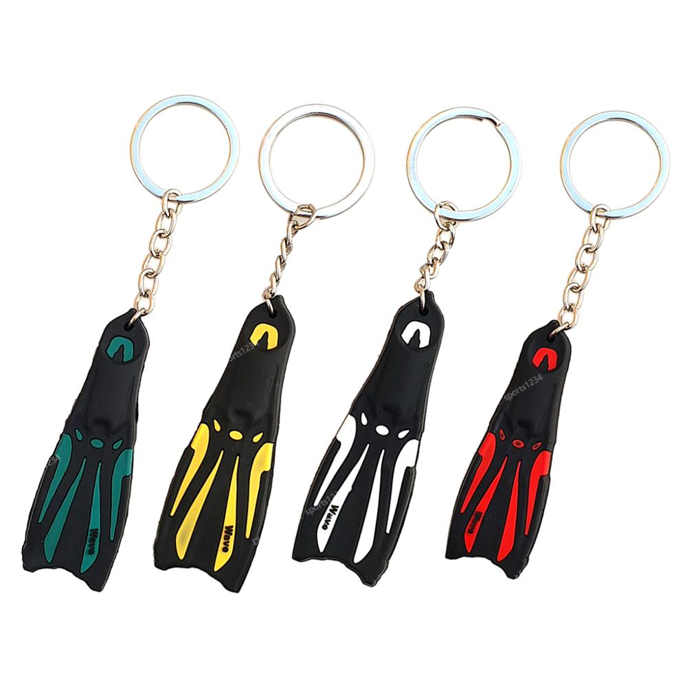 Mini Scuba Diving Fin Key Chain KeyChain Flipper Keyring Diver Diving Gift SwimmingPool Accessories mini flipper keychain-image-545408980