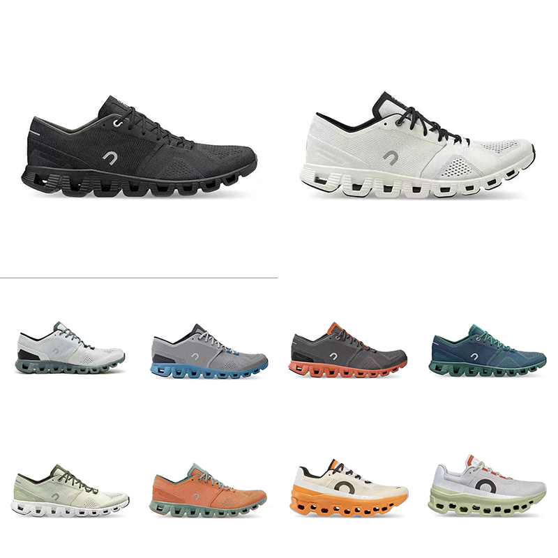 

Mens Womens Sports Trainers Climbing Shoes Monster Lightweight Wear-resistant Breathable Cushioned Running Sneakers Clound X White Black Outdoor Sneaker, #2