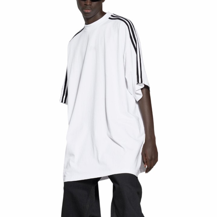 

Summer Spring Embroidery Clover Letters Union Tee France Paris Oversize Panelled Striped Cotton T-shirts Luxury Fashion Men Women High Street Casual Tshirt, White