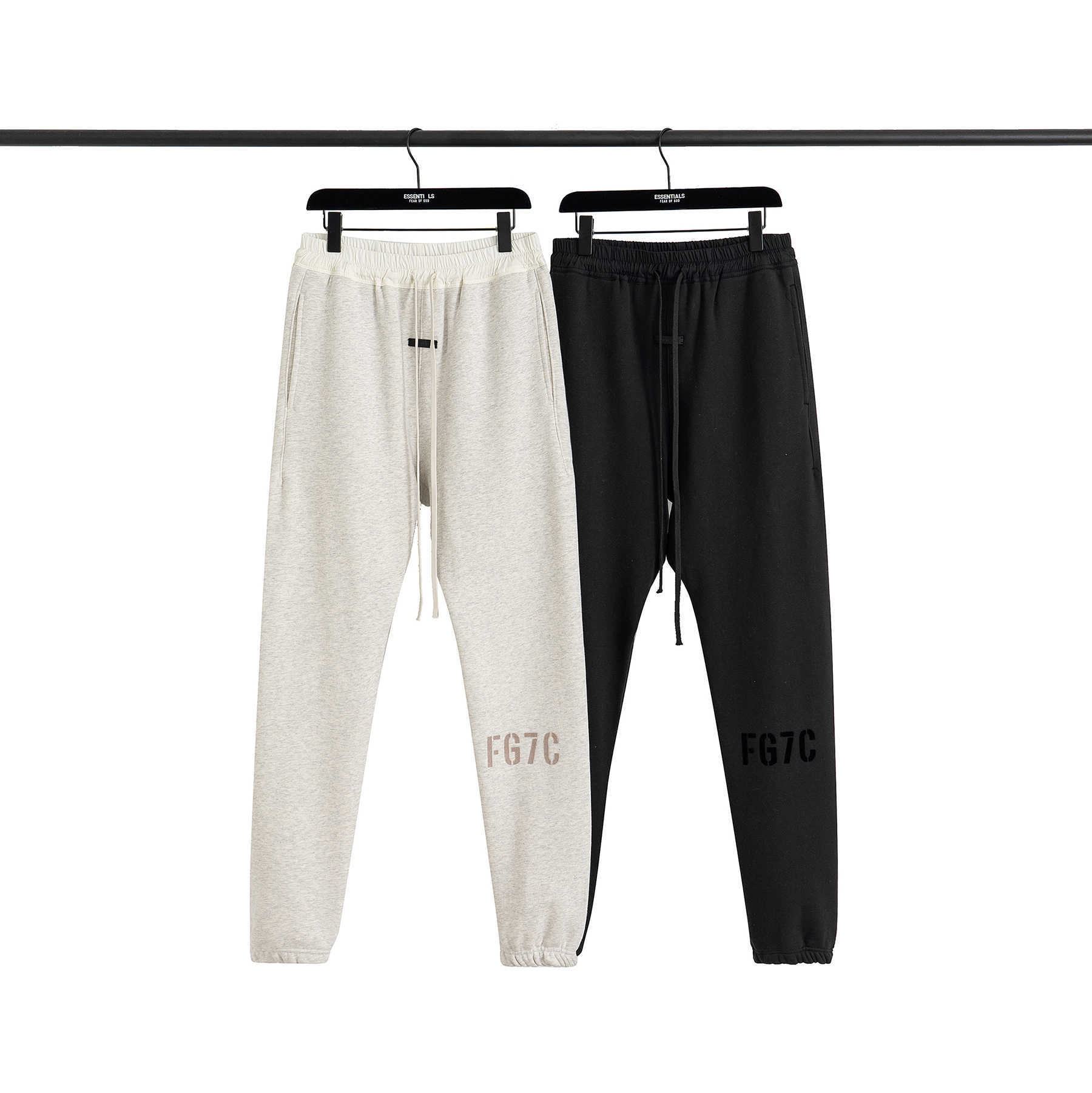 

ESS Pant Luxury Mens Designer FOG FEARs OF GOD ESSEN Double Track FG7C High Street Loose Casual Tie Feet Guard Pants for Men, Main fg7c pants flower grey