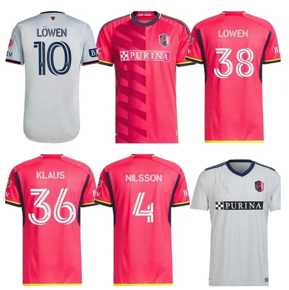 

2022 2023 St. L ouis City SOCCER JERSEYS NEW st Louis''RED'GIOACCHINI VASSILEV BELL PIDRO FOOTBALL SHIRT home player version fan jersey, White