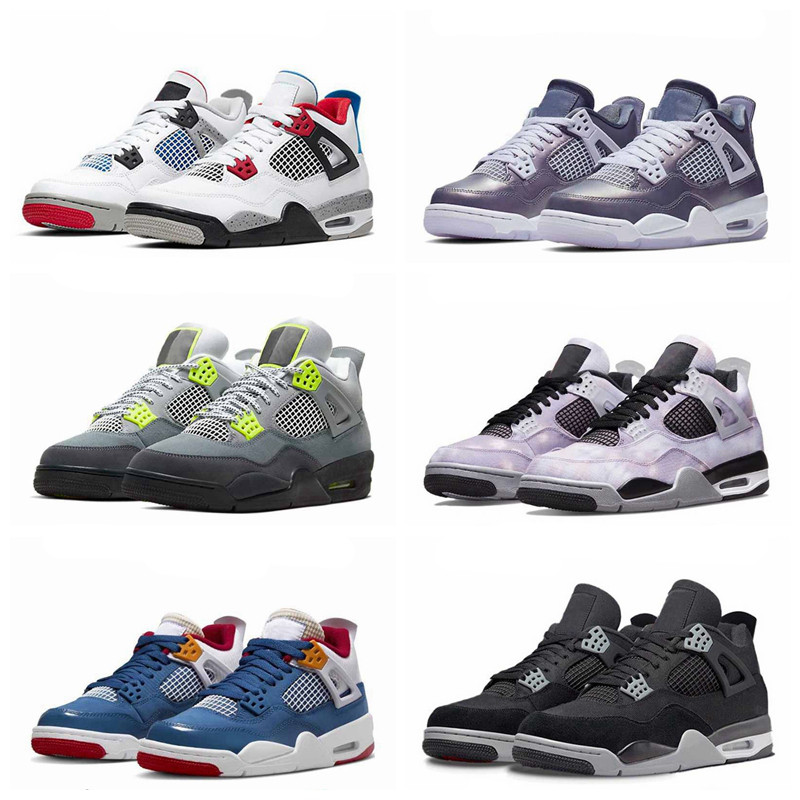 

Jumpman 4 Mens Basketball Shoes j4 Seafoam Military Black canvas 4s Pine Green toro bravo white oreo retro wmtr red blue messy room amethyst wave Men Womens Trainers, 24