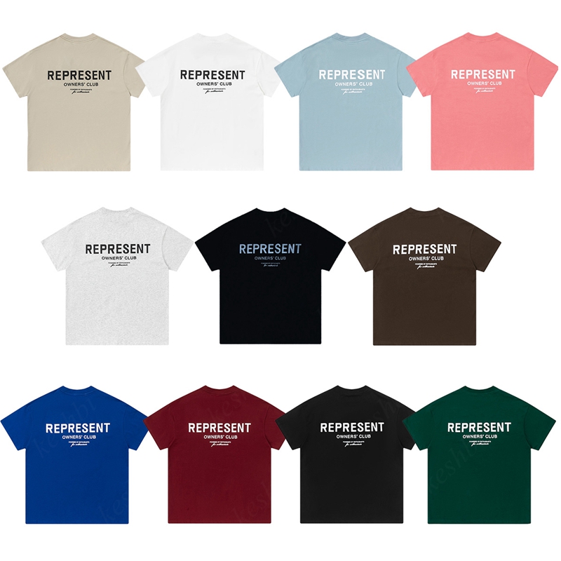 

Mens Represent T-shirts Black White T shirt for Men Women Designers T-shirt Fashion Casual Short Sleeve, Ink green