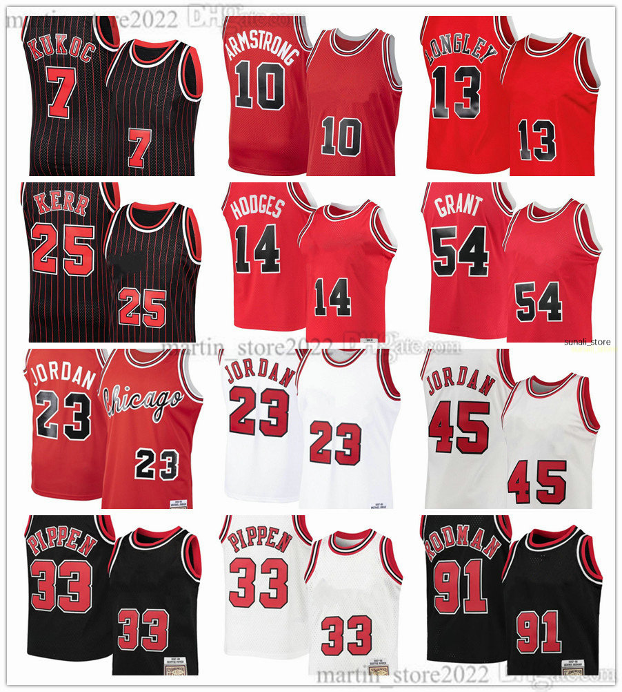 

Mitchell & Ness Basketball Jerseys 23 Michael Toni Kukoc 7 Craig Hodges 14 Horace Grant 54 Steve Kerr 25 Luc Longley 13 B.J. Armstrong 10 Scottie Pippen Dennis Rodman Men, Red
