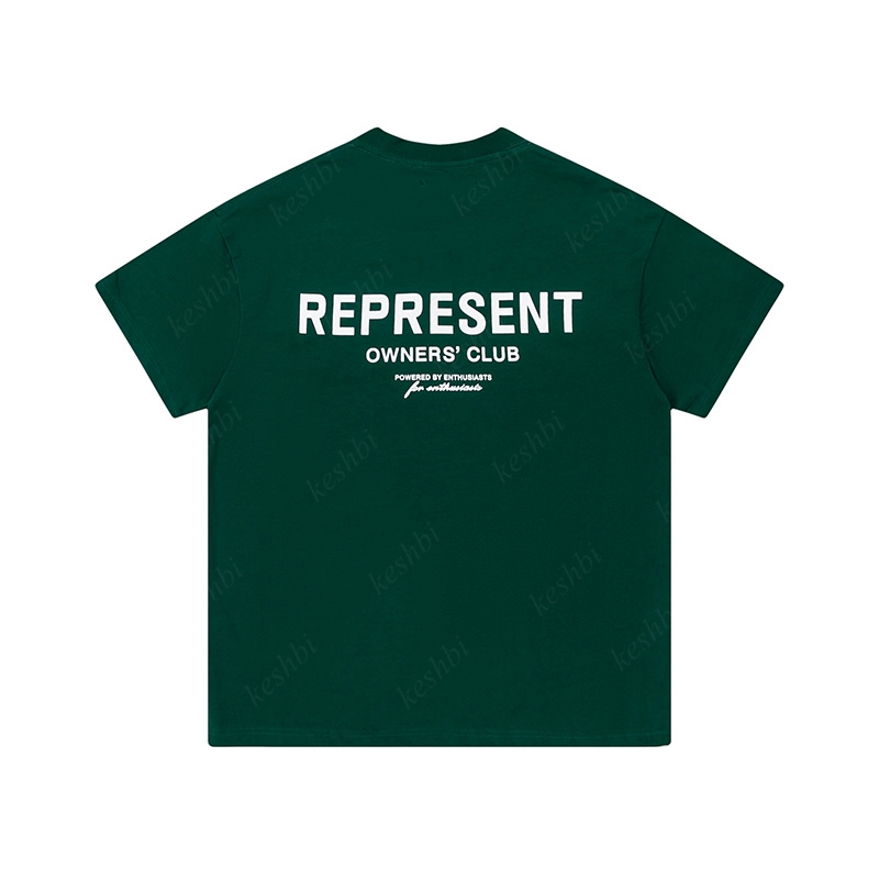 

White T-shirts Black Mens T Represent shirt for Men Women Designers T-shirt Fashion Casual Short Sleeve D0GY, Black reflection