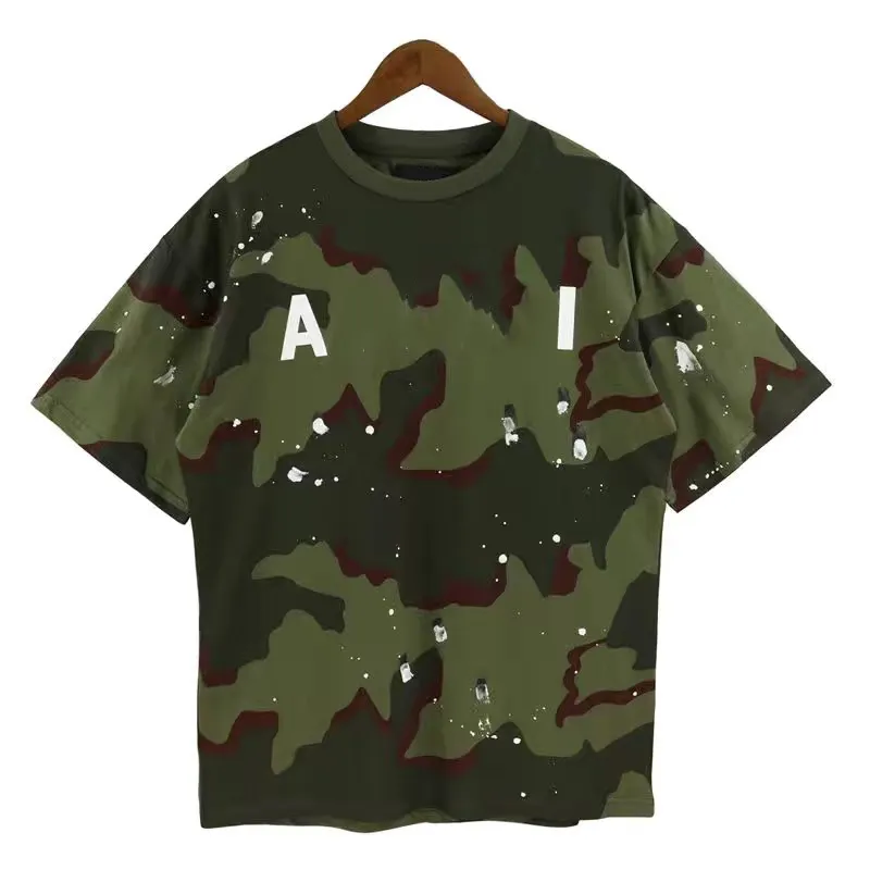

Summer Mens T-shirts Quality Designer Men A miri T-shirt Print T-shirts Short Sleeve Casual Letter T-shirt Loose Men's Tee Crewneck Oversize Tee Hip Hop T-shirts, 23