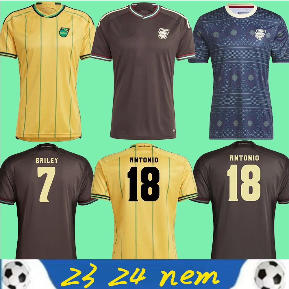 

2023 Jamaica soccer jerseys 23 24 national football team Bailey ANTONIO REID Nicholson LOWE MORRISON home away training shirt personalised football shirts, 23 24 training