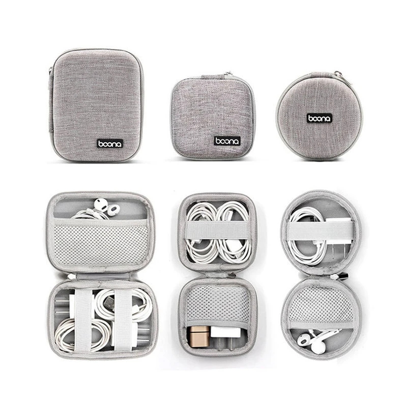 

Portable Earphone Storage Bag Data Cable Organizer Bag Multifunctional Digital Gadgets Case Charger Protective Cover