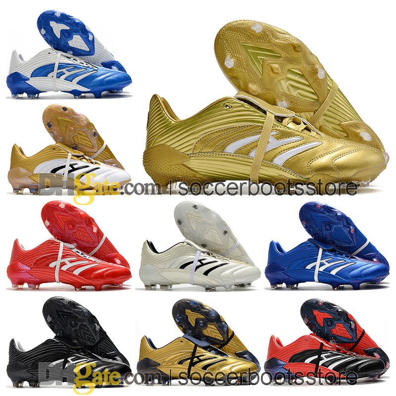

Kids High Top Football Boots Beckham Predator Absolute 20 FG Cleats Mutator Accelerator Precision Mania Soccer Shoes Mens Outdoor Trainers B, Color 3