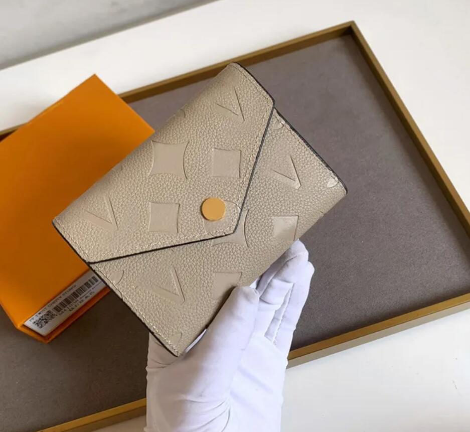 

Fashion designer wallets luxury Empreinte purses mens womens money clutch Highs quality embossed flower letter ladies short coin card holder original box dust bag, 41938#monograms khaki